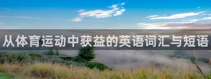 球友会体育官网：从体育运动中获益的英语词汇与短语
